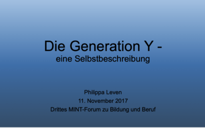 Die Generation Y – eine Selbstbeschreibung